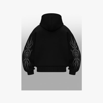 BE SAVAGE Balaclava Ninja Zipper Hoodie (Winterwear)