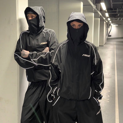 Reflective Urban Stealth Tracksuit Set (Jacket + Pants)
