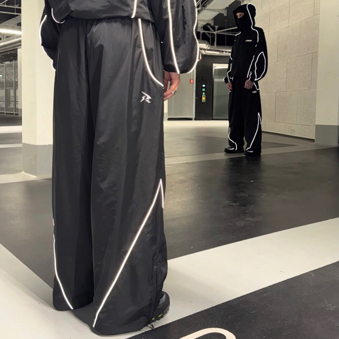Reflective Urban Stealth Tracksuit Set (Jacket + Pants)